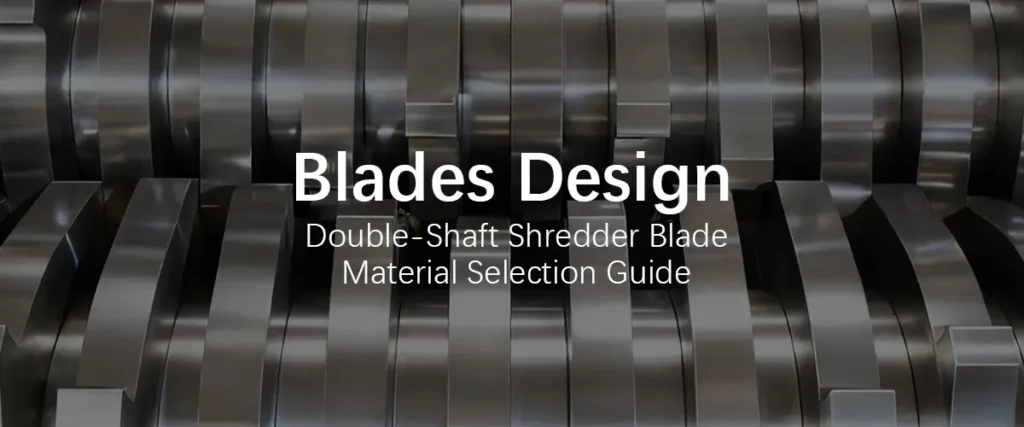 Twin shredder machine blades