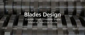 Twin shredder machine blades