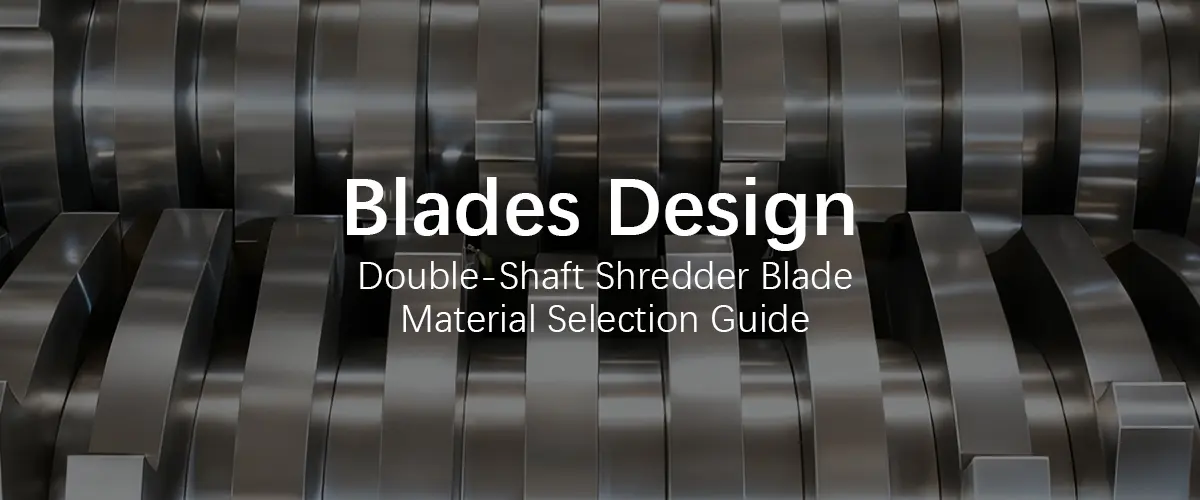 Twin shredder machine blades